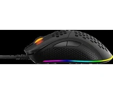 Pelė DELTACO GAMING su laidu, 6400 DPI, RGB, USB, juoda / GAM-108