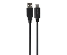 USB 2.0 kabelis DELTACO USB-A - USB-C male, LSZH, 1m, juodas / USBC-1004-LSZH