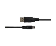 USB 2.0 mini B kabelis DELTACO tinka DSLR fotoaparatams, 1m, juodas / USB-24-K / 00140007