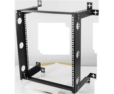 Deltacoimp Sieninis laikiklis DELTACO 19", 12U, 60kg apkrova, plieno, montavimo rinkinys, juodas / 19-DTSR0512