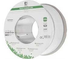 UTP Cat6 Kabelis DELTACO, 100m, baltas / TP-45H