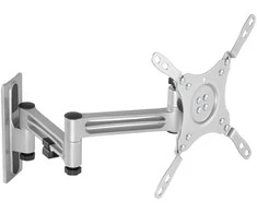 TV/monitoriaus sieninis laikiklis DELTACO skirta RV/kemperiams ir priekaboms, pasukamas, pakreipiamas, rakinamas, 13 "-43", VESA, 3 jungčių, juodas / ARM-0267
