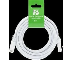 Deltaco U / UTP Cat6 kabelis, CCA, 5m, 250MHz EPZI baltas / TP-65V-CCA