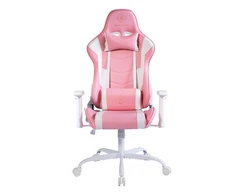 Žaidimų kėdė DELTACO GAMING Rožinis LINE PCH80, PU odos, geležinis rėmas, rožinė / GAM-096-P