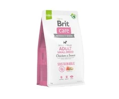 Brit Care Sustainable Adult Small Breed vištiena&amp;Insect sausas Maistas šunims, 3kg