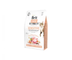 Brit Care Cat GF Sensitive, sveikas virškinimas ir subtilus skonis (šviežia kalakutiena ir lašiša) 2kg