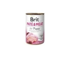 BRIT CARE Dog su vištiena ir kalakutiena Pate&amp;Meat for Puppy 400g