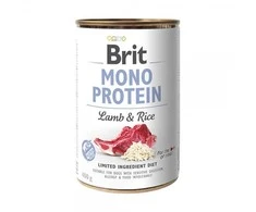 BRIT CARE Dog Mono Protein su ėriena ir ryžiais 400g
