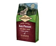 Carni Love Cat su antiena ir fazaniena Adult Cat Hairball Control 2kg