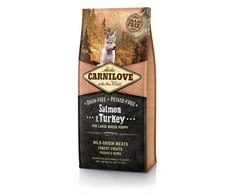 Carni Love Dog su lašiša ir kalakutiena Large Breed Puppy 12kg