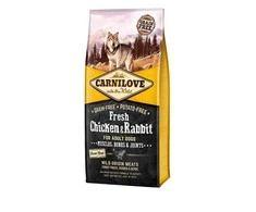 Carni Love Dog šviežia vištiena ir triušis suaugusiems 1,5kg