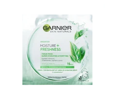 GARNIER Skin Naturals Moisture + FRESHNESS itin drėkinanti valomoji veido kaukė 32g