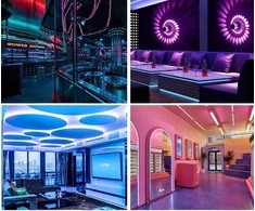 5 m RGB LED juosta + nuotolinio valdymo pultas + maitinimo šaltinis - vandeniui atspari LED juosta