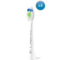 8 dalių šepetėlių galvučių pakuotė Philips Sonicare Optimal White HX6068/87, Baltos spalvos