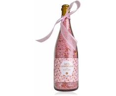 Accentra 950g, bath sea salt with rose petals LET'S CELEBRATE in a large champagne bottle with a gold shrink film seal