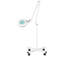 Kosmetologinė lempa su lupa ir stovu Activeshop S4 5D 22W, baltos spalvos