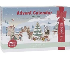 Advento kalendorius Little Dutch FSC Limited Edition su medinėmis figūrėlėmis