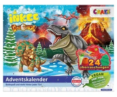 Maudynių Advento kalendorius su dinozaurų tematika CRAZE "INKEE Dinorex"
