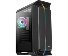 Aerocool Gladiator Duo Midi-Tower - juodos spalvos Window
