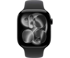 Apple Watch Series 11 GPS 42mm Jet Black Aluminium Case with Black Sport Band - M/L - MEQU4ET/A