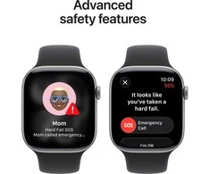 Apple Watch Series 11 GPS 42mm Space Grey Aluminium Case with Black Sport Band - S/M - MEQW4ET/A