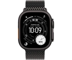 Apple Watch Ultra 3 GPS + Cellular 49mm Black Titanium Case with Black Titanium Milanese Loop - Medium - MF1Q4ET/A