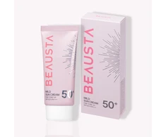 Apsauginis tonuojantis kremas nuo saulės BEAUSTA Mild Sun Cream Pink Tone-Up SPF50+, 50 ml