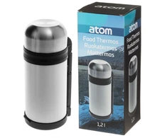 Metalinis termosas maistui Atom 1.2L, nerūdijančio plieno