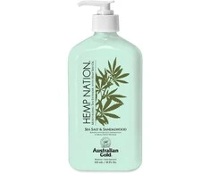 Australian Gold Hemp Nation Sea Salt &amp; Sandalwood kasdienis kūno kremas, 535 ml