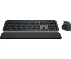 Belaidė klaviatūra ir pelė + Atrama riešui Logitech MX Keys S Combo, Graphite