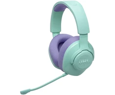 Belaidės ausinės JBL Quantum 360, melsvos/violetinės spalvos