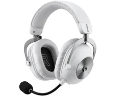 Belaidės žaidimų ausinės su mikrofonu Logitech G PRO X3 LIGHTSPEED, 7.1, Bluetooth, baltos spalvos | 981-001748