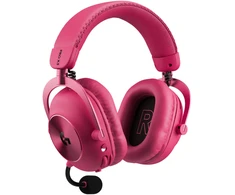 Belaidės žaidimų ausinės su mikrofonu Logitech G PRO X3 LIGHTSPEED, 7.1, Bluetooth, rožinės spalvos | 981-001756