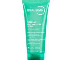 Bioderma aktyvaus poveikio rūgštinis prausiklis riebiai, į spuogus linkusiai odai SÉBIUM GEL MOUSSANT ACTIF, 200 ml