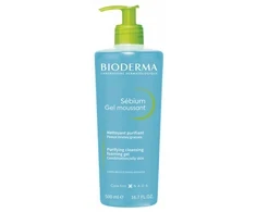 Bioderma Sébium Gel Moussant Veido prausiklis riebiai ir mišriai odai, 500 ml