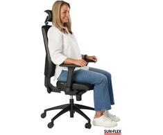 Biuro kėdė SUN-FLEX®OFFICECHAIR HB Onyx Juodas