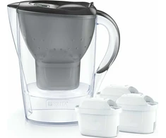 BRITA MARELLA vandens filtravimo indas, 2,4l, pilkos spalvos + 3 filtrai