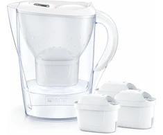 BRITA MARELLA vandens filtravimo indas, 2,4l, baltos spalvos + 3 filtrai
