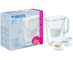 Vandens filtravimo ąsotis BRITA Style Essential 2.4L, baltas su 2x MAXTRA PRO filtrais