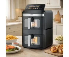 Karšto oro gruzdintuvė Caso AirFry DuoTower, 2 x 6,2 l