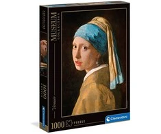 Clementoni Dėlionė 1000 vnt. - Janas Vermejeris: Mergina su perlo auskaru