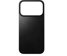 Nomad Magnetic Leather Back – odinis MagSafe dėklas, juodas, skirtas iPhone 17 Pro