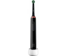 Elektrinis dantų šepetėlis Braun Oral-B Pro 3 3000 Cross Action, juodos spalvos