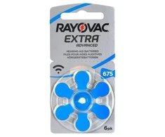 Rayovac Extra elementai klausos aparatams PR44 675, 6 vnt.