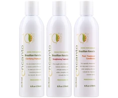 Encanto Braziliško keratino rinkinys plaukų tiesinimui, 3x236 ml