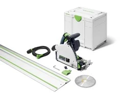 Įgilinamasis diskinis pjūklas Festool TS 60 KEBQ-PLUS + FS 1400/2 liniuotė