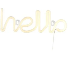 Finnlumor šviečiantis LED užrašas „Hello“