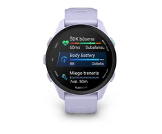 „Garmin Forerunner 70“ išmanusis laikrodis, levandų spalvos