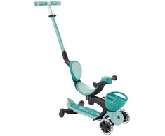 GLOBBER paspirtukas Go-Up Baby Lights 360, 3in1, spalva: mėtinė