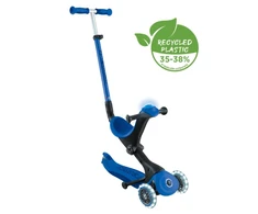 Paspirtukas GLOBBER Go Up Deluxe Lights, tamsiai mėlynas, 748-600
